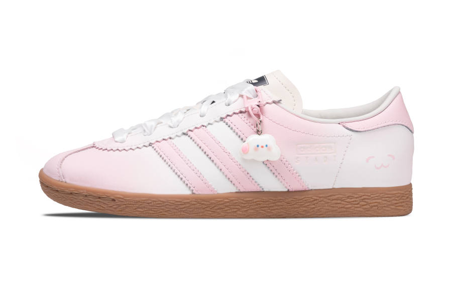 Adidas Originals Stadt Wear resistant And Lightweight Low top German Army Trainers Unisex Soft Pink