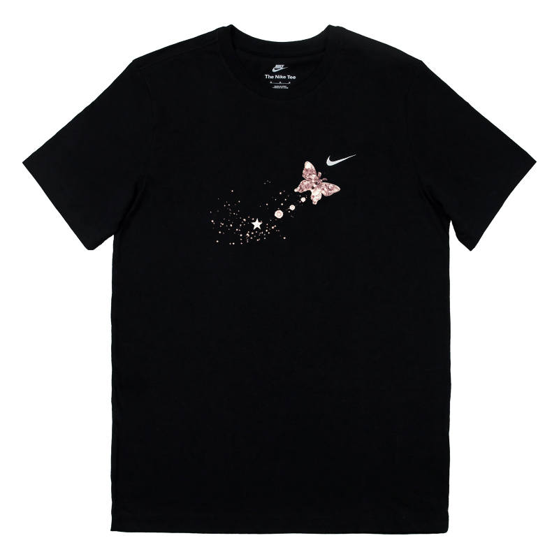 Nike Nike Sportswear T Shirts Unisex Black Crew Neck Moderate Straight Fit