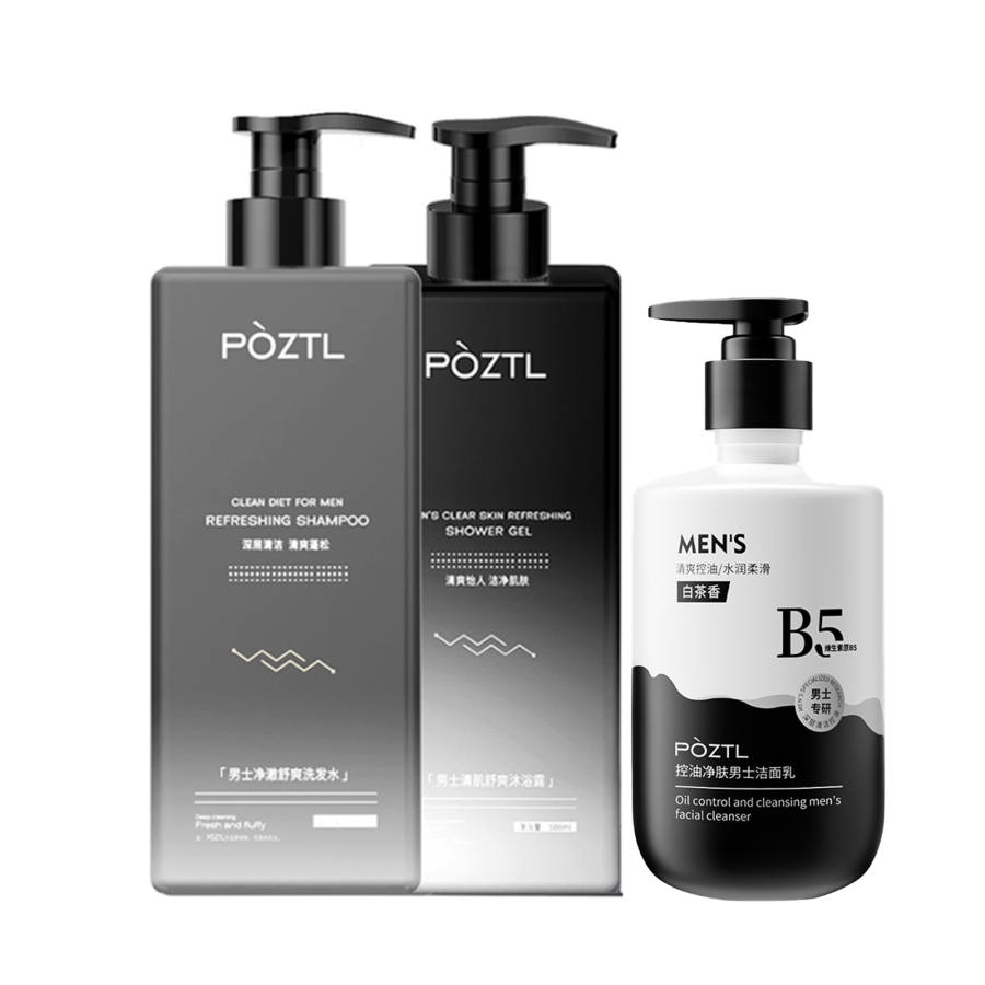 POZITINGLAN Men's Fragrance Shampoo & Conditioner Sets
