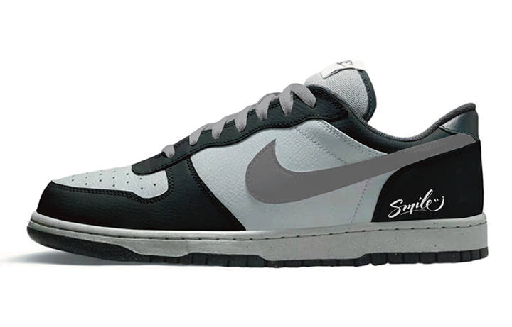 Nike Nike Big Ash Abrasion Resistant Slip Resistant Low top Skateboard Shoes Men's Cool Gray