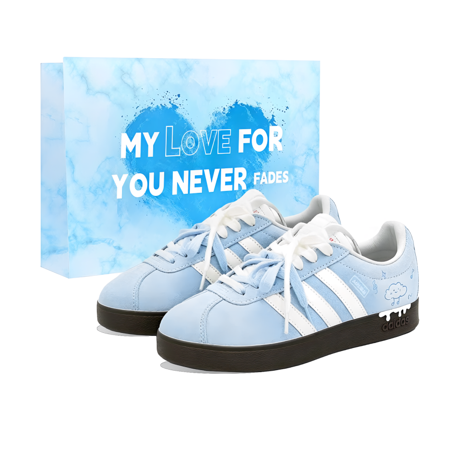 Adidas Adidas VL COURT 2.0 Skateboard Shoes Unisex Low Top White
