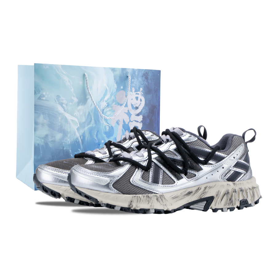 New Balance New Balance NB 410 V5 Gothic Off Road Mesh Abrasion Resistant Low top Casual Shoes Unisex Black Silver