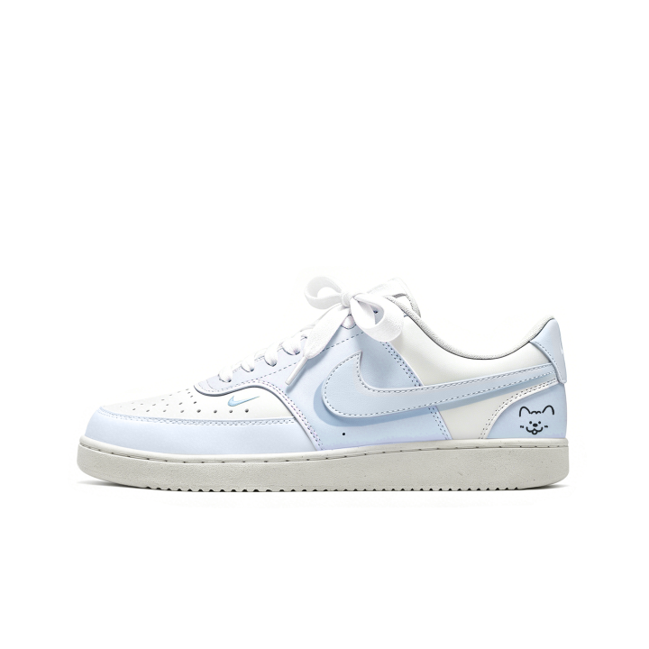 Nike Nike Court Vision Low Skateboard Shoes Women's Low Top White Blue Multicolor