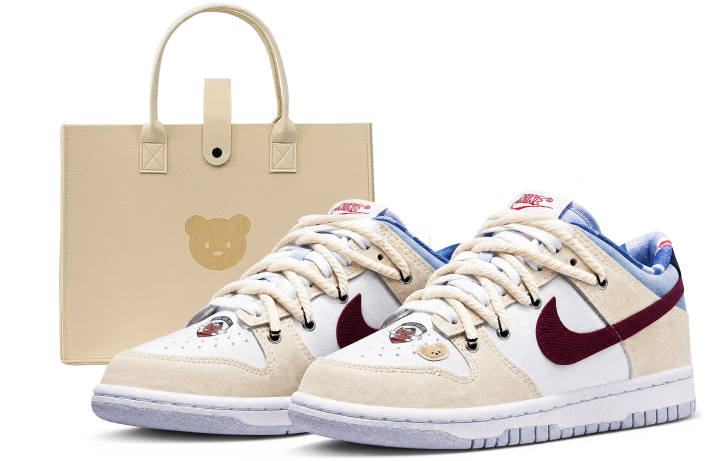 Nike Nike Dunk Skateboard Shoes Unisex Low Top Ecru