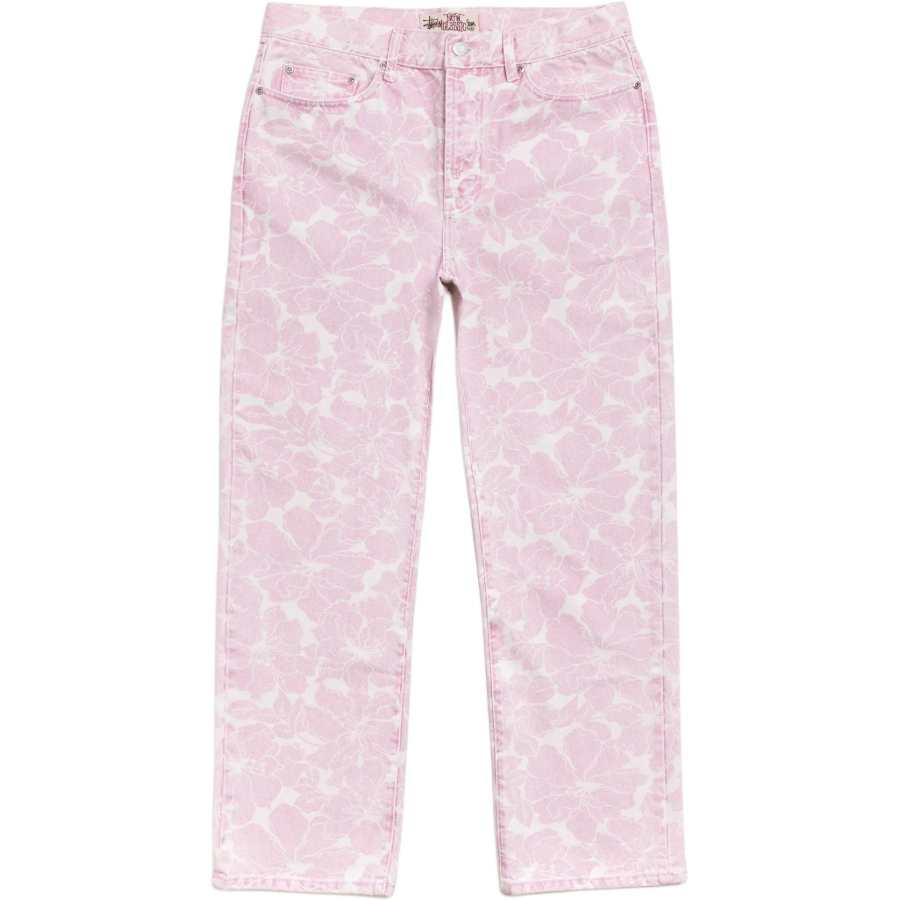 Stussy Jeans Unisex Pink Moderate Straight Fit Pants