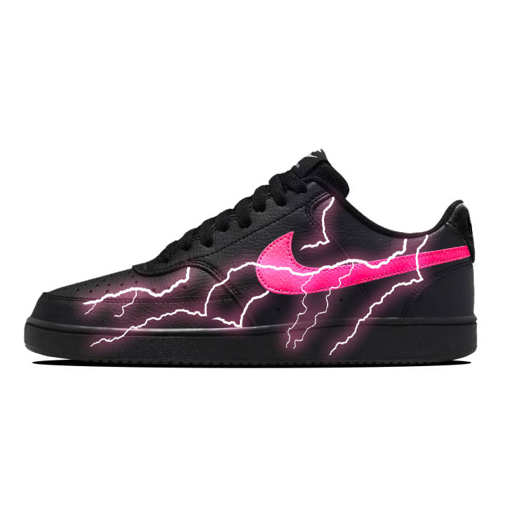 Nike Nike Court Vision 1 Low top Skateboard Shoes Men's Black Purple