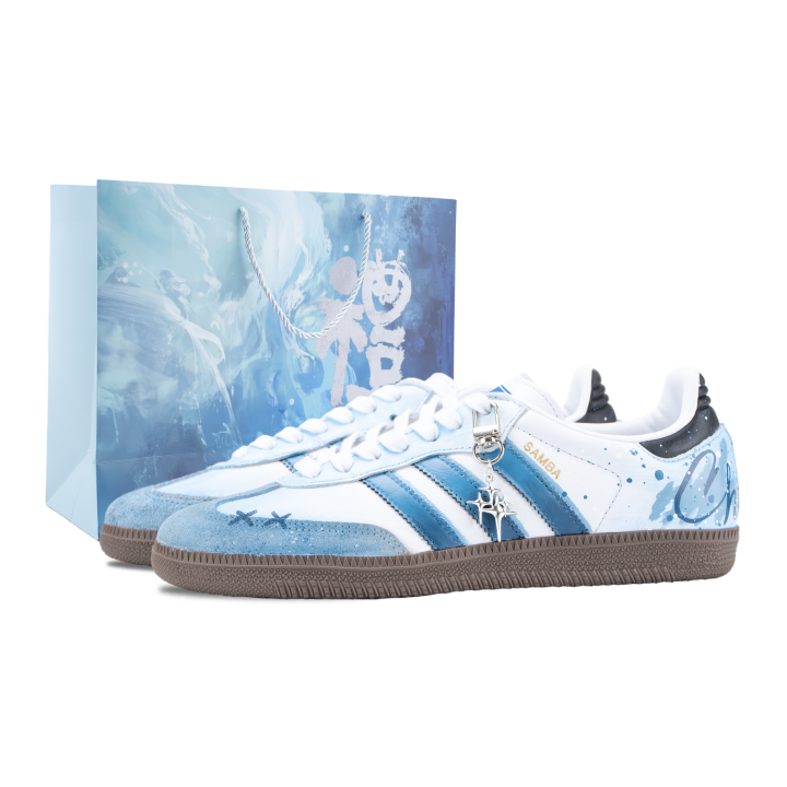 Adidas Adidas Samba OG Sky Samba German Army Trainers Unisex White Blue