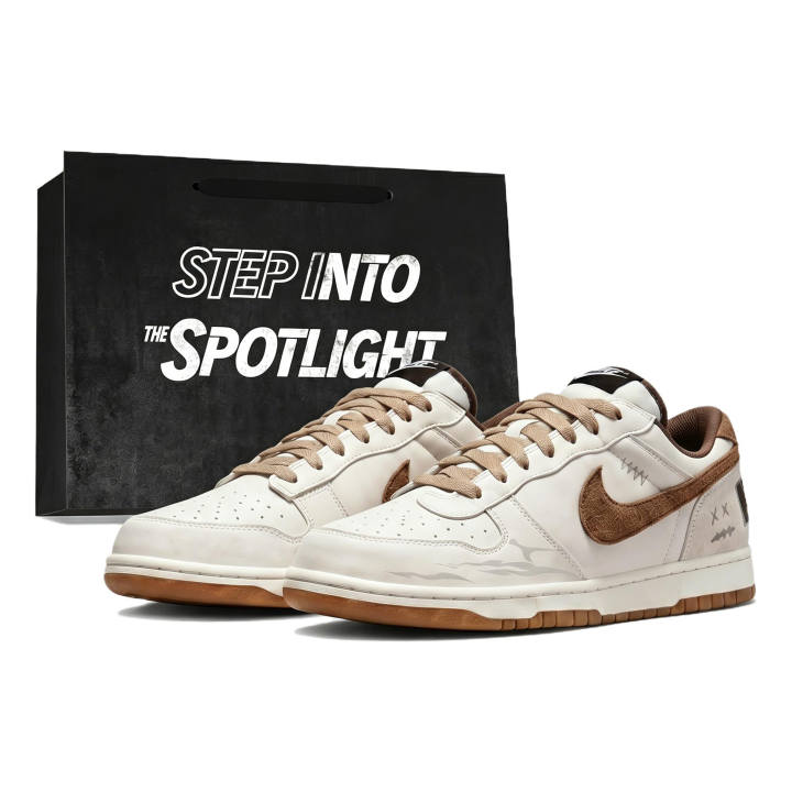 Nike Nike Big Rebel Guest Lightweight Breathable Low top Skateboard Shoes Unisex Beige