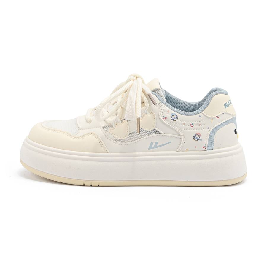 Warrior Synthetic Leather, Mesh Low top Skateboard Shoes Women's