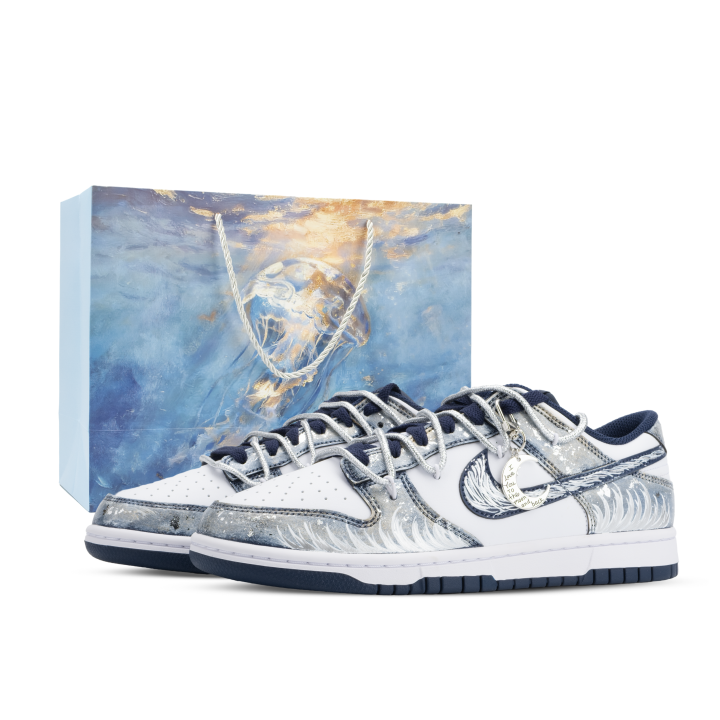 Nike Nike Dunk Monster Lab, Canglang Moon Shadow Abrasion Resistant Slip Resistant Low top Skateboard Shoes Unisex