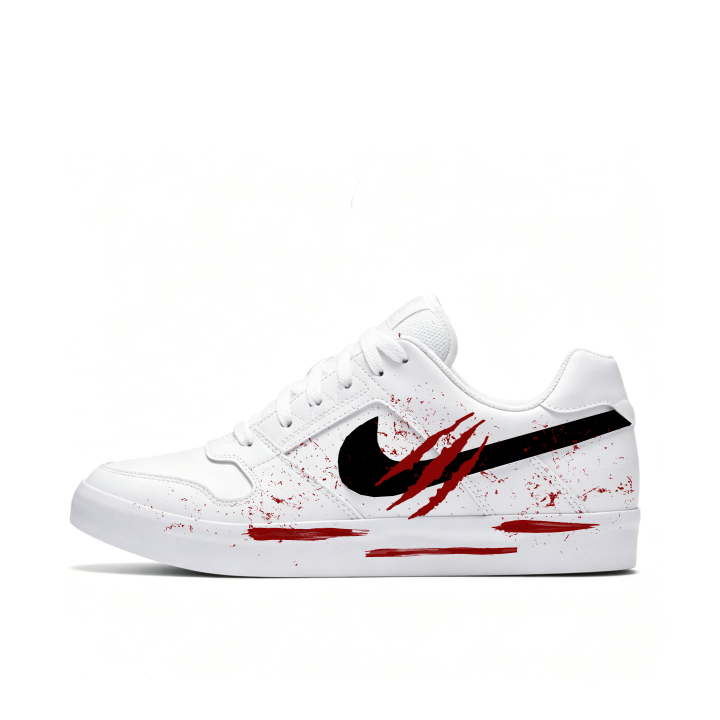 Nike Nike SB Delta Skateboard Shoes Unisex Low Top White Red