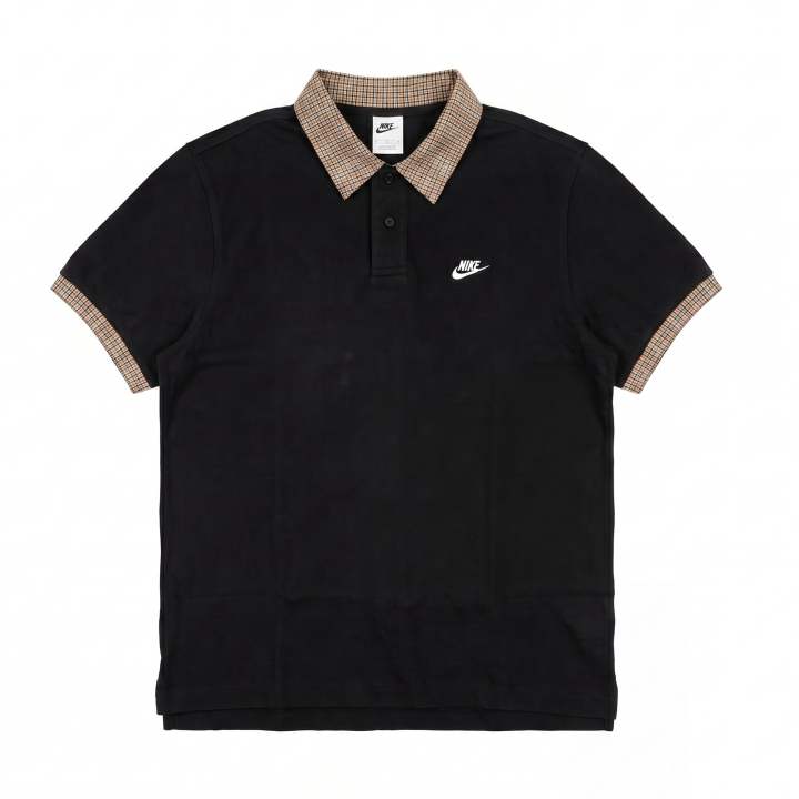 Nike Nike Polo Shirts Unisex Black Polo Collar Moderate Straight Fit