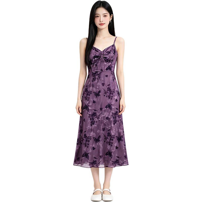 MARIE·COCO Slip Dresses Women's Dress Camisole Moderate Long Skirt A Line Skirt