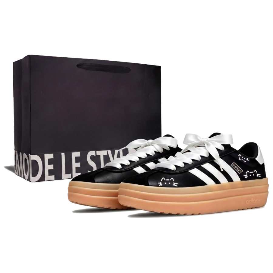 Adidas Adidas VL Court Bold Skateboard Shoes Women's Low Top Black, White