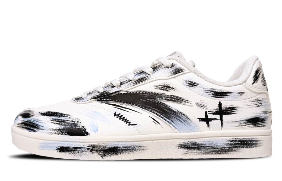 ANTA Skateboard Shoes Men's Low Top Black