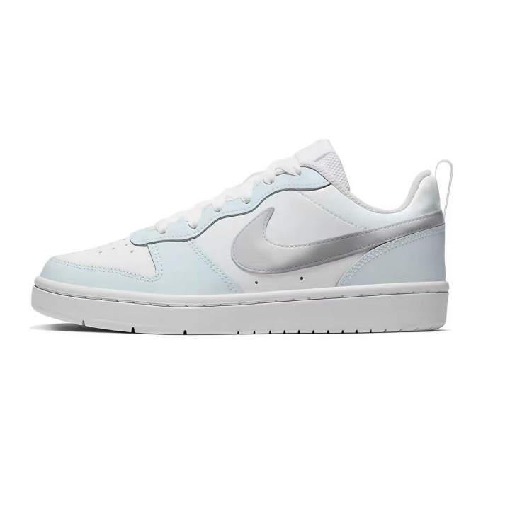 Nike Nike Court Borough Low 2 Low top Kids' Skateboarding Shoes White Blue Silver Teenagers