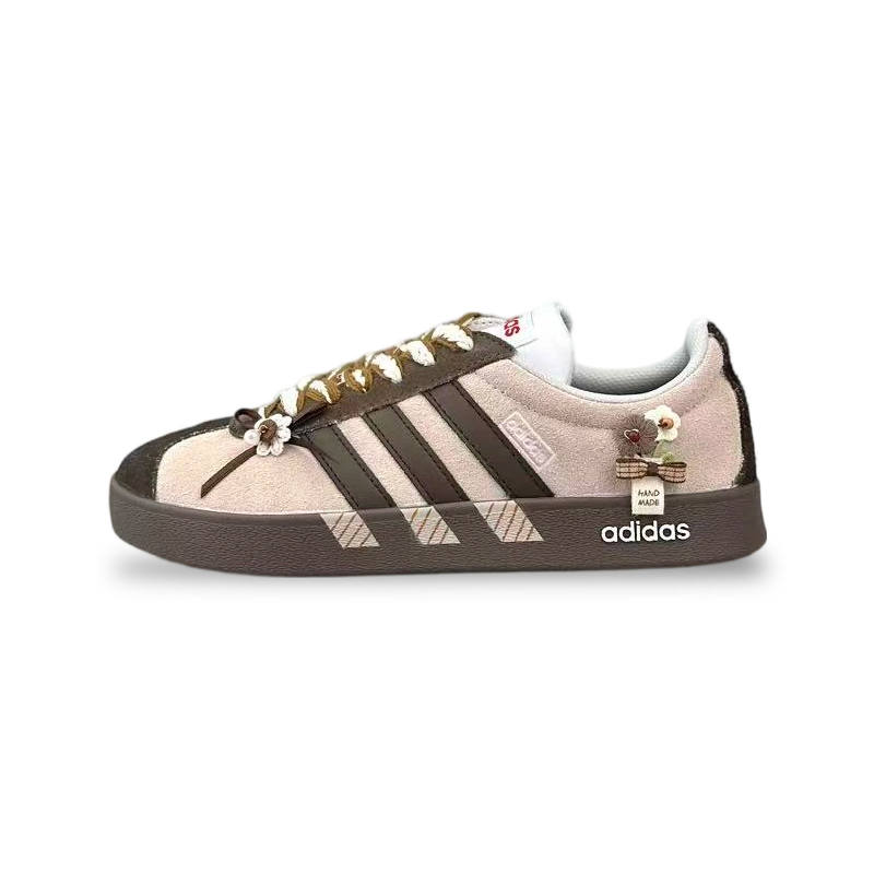 Adidas Adidas VL COURT 2.0 Minimalist Style Abrasion Resistant Low top German Army Trainers Women's Brown