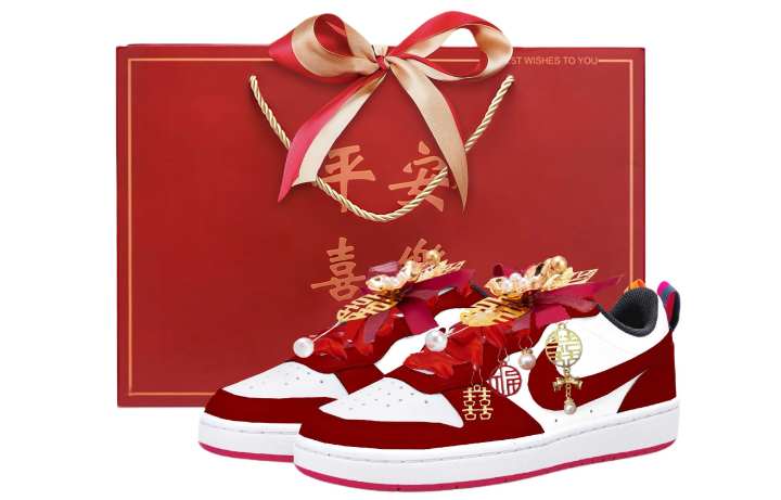 Nike Nike Court Borough 2 Low top Skateboard Shoes Women's White Red