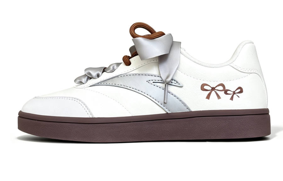 ANTA Active Skateboard Shoes Women's Low Top Silver