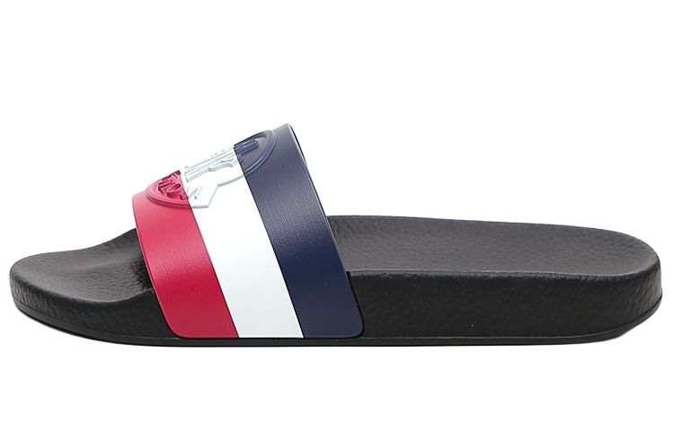Moncler Moncler Basile Pool Slides Black Tricolour