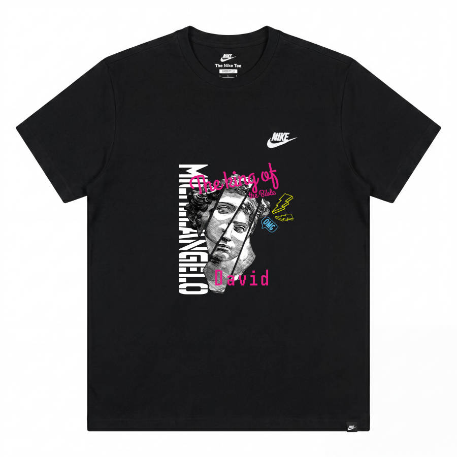 Nike Nike Sportswear T Shirts Unisex Black Crew Neck Moderate