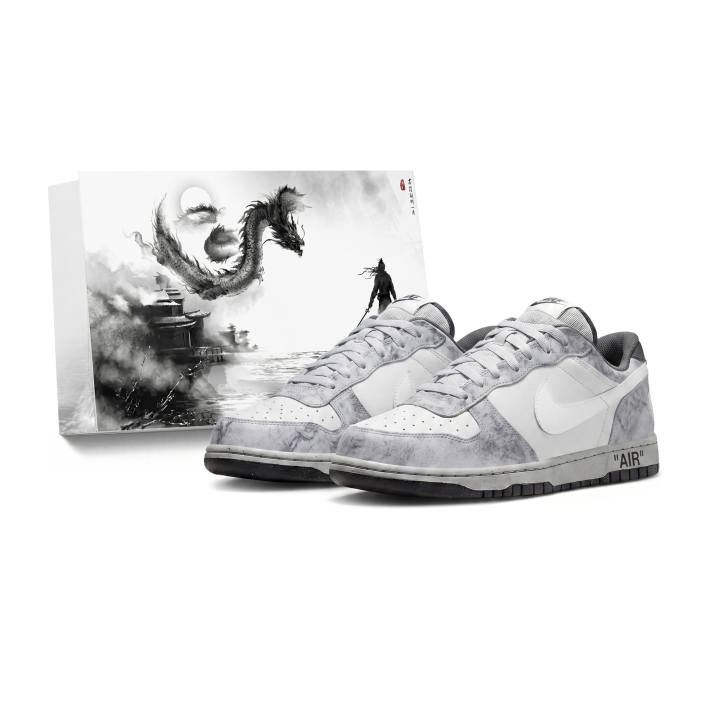 Nike Nike Big Formal Attire, Space Exploration, Cosmic Odyssey Slip Resistant Abrasion Resistant Low top Skateboard Shoes