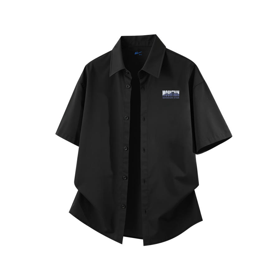 WARRIOR WARRIOR Shirts Unisex Lapel Thin Straight Fit