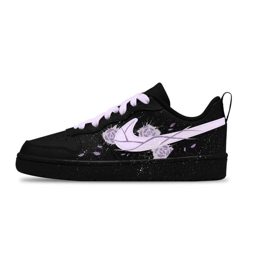 Nike Nike Court Borough Rose Jade Slip Resistant Slip Resistant Low top Kids' Skateboarding Shoes Black Unisex