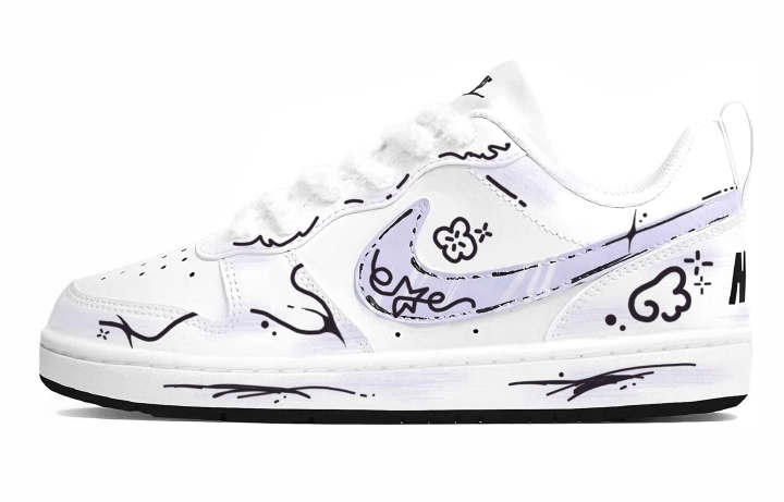 Nike Nike Court Borough 2 Leather Low top Skateboard Shoes White Unisex