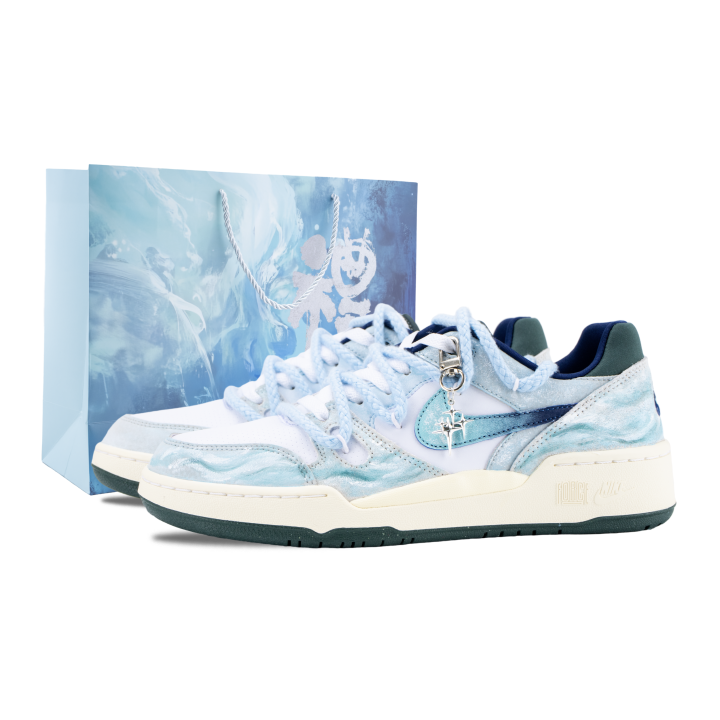 Nike Nike Full Force Ice Blue Star Trail Skateboard Shoes Men's White Blue