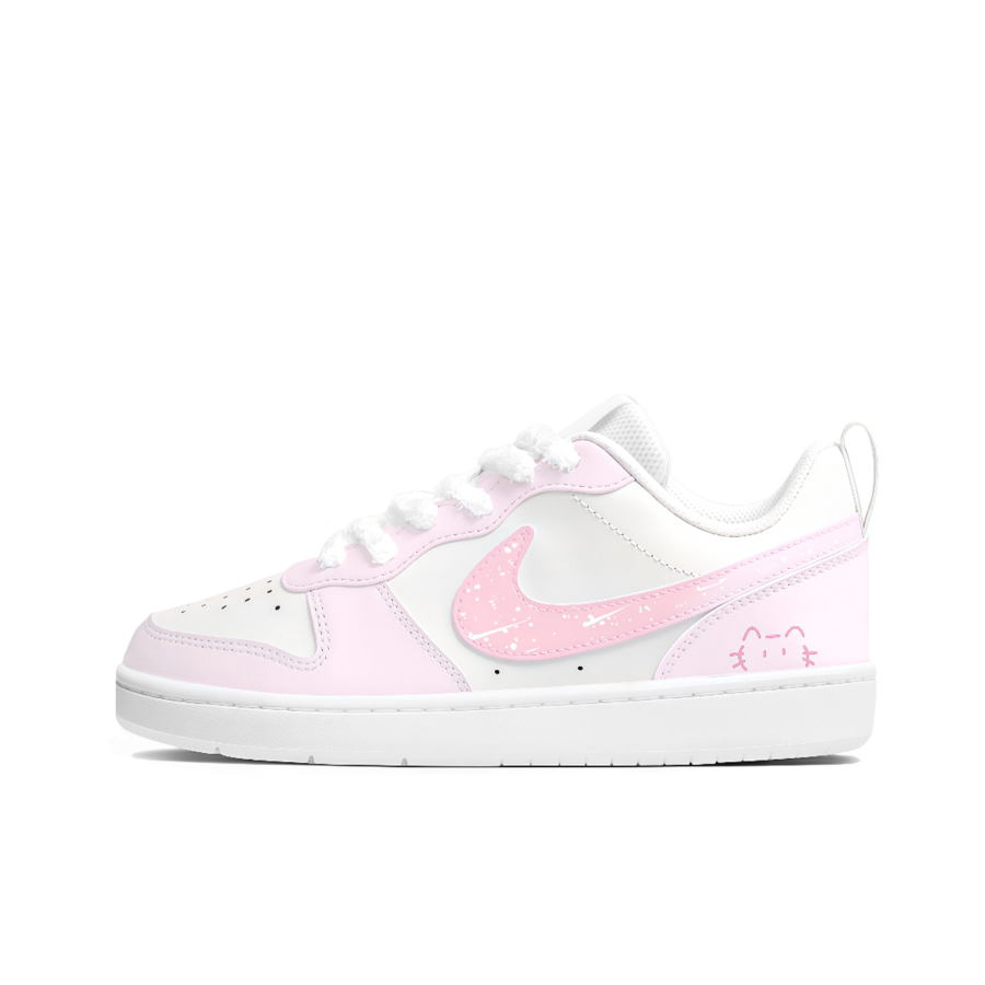 Nike Nike Court Borough 2 Love Sweet Pink, Girlish Collection, Cute, Adorable, Stylish, Classic GS Low top Skateboard Shoes