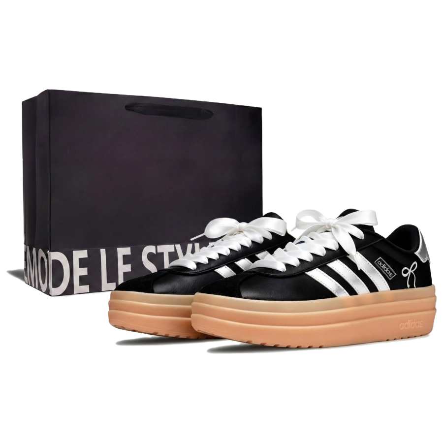 Adidas Adidas VL Court Bold Skateboard Shoes Women's Low Top Black, Silver