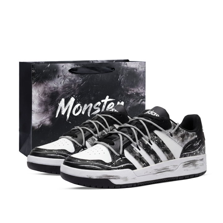 Adidas Adidas ENTRAP Skateboard Shoes Unisex Low Top Black/White/Gray