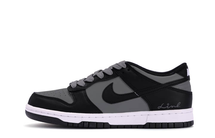 Nike Nike Dunk Coverage Slip Resistant Low top Skateboard Shoes Unisex Black Gray
