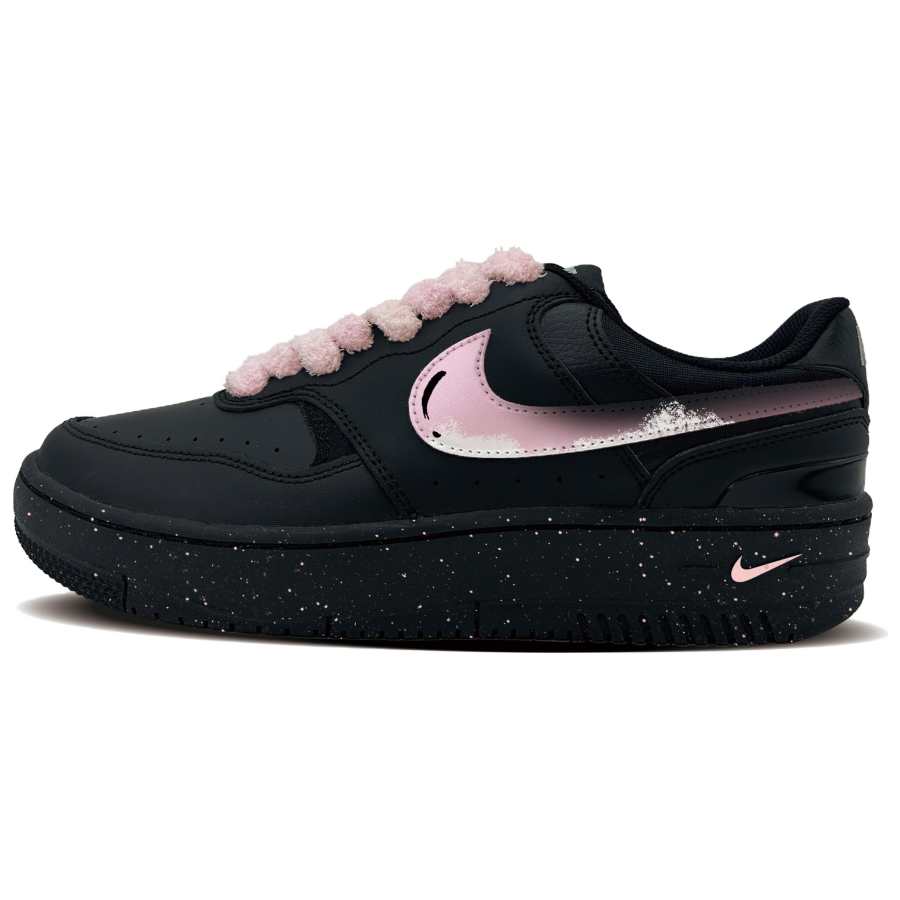 Nike Nike Gamma Force Cloud Peach Synthetic Leather Abrasion Resistant Low top Skateboard Shoes Women's Black