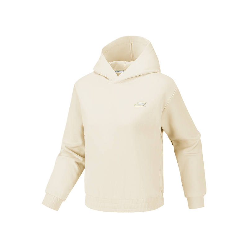 Skechers Sweatshirts Women's Marshmallow White/0074 Hooded Moderate Regular
