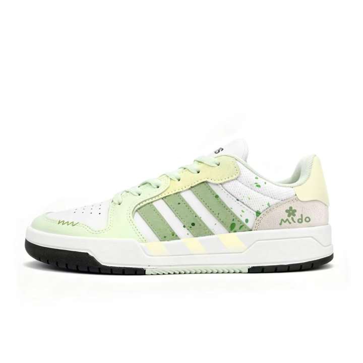 Adidas Adidas ENTRAP Slip Resistant, Abrasion Resistant, Breathable Low top Skateboard Shoes Unisex White Green