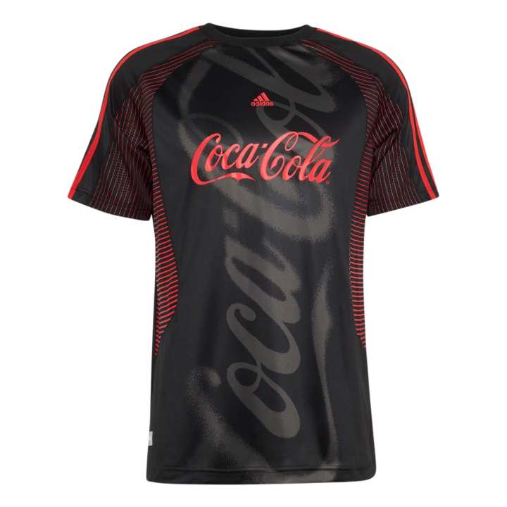 Adidas Adidas X Coca Cola T Shirts Men's Black Crew Neck Moderate