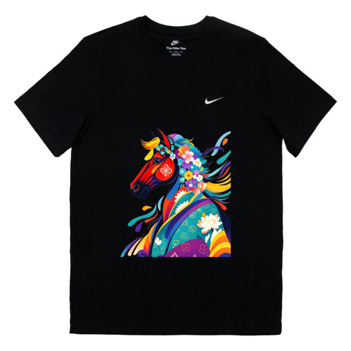Nike Nike Sportswear T Shirts Men's Black Crew Neck Moderate