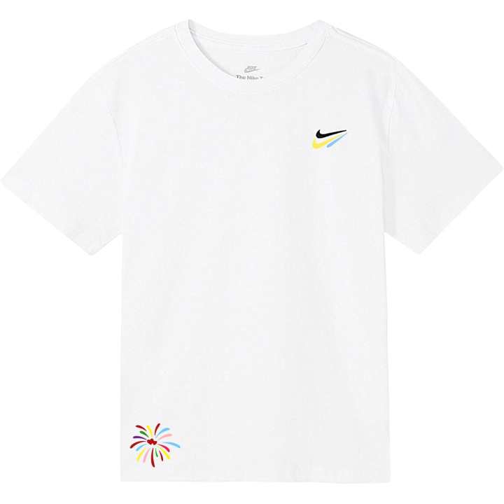 Nike Nike Sportswear T Shirts Unisex White Crew Neck Moderate Straight Fit