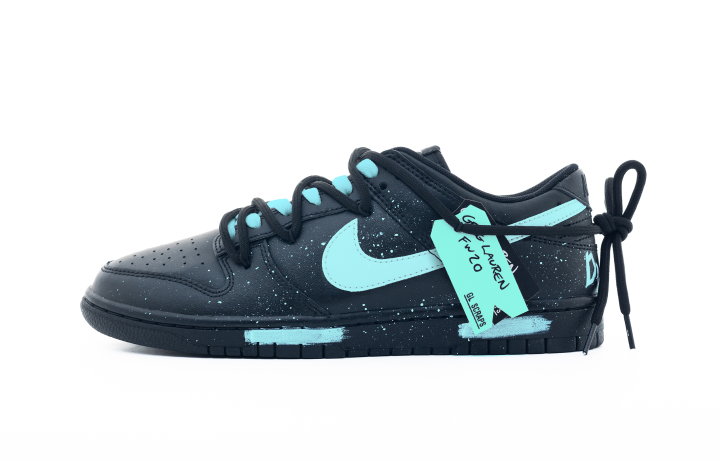 Nike Nike Dunk Blue Midnight Abrasion Resistant Low top Skateboard Shoes Men's Blue Black