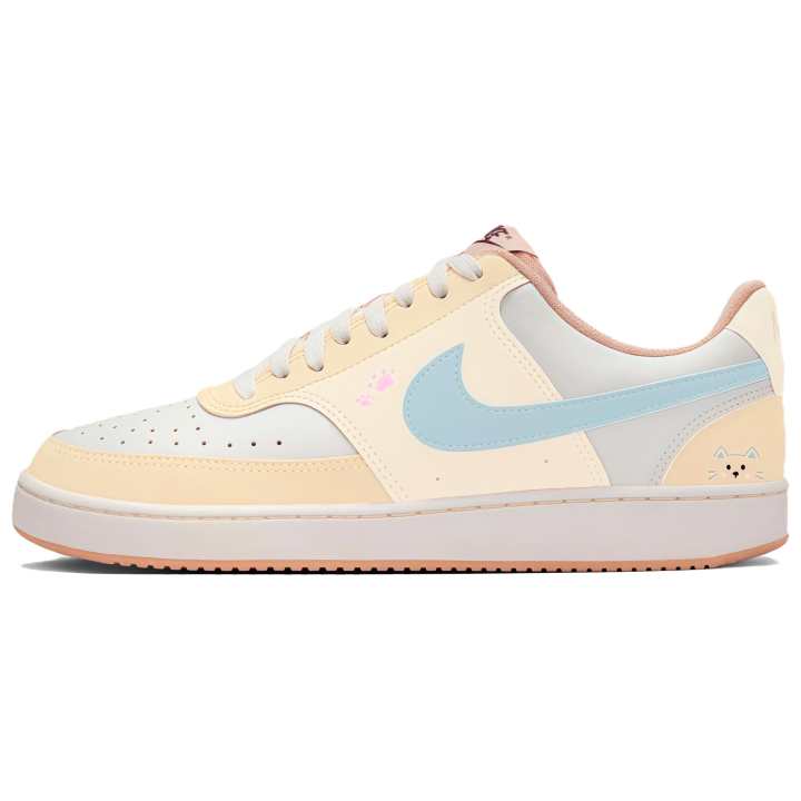 Nike Nike Court Vision Skateboard Shoes Women's Low Top Beige