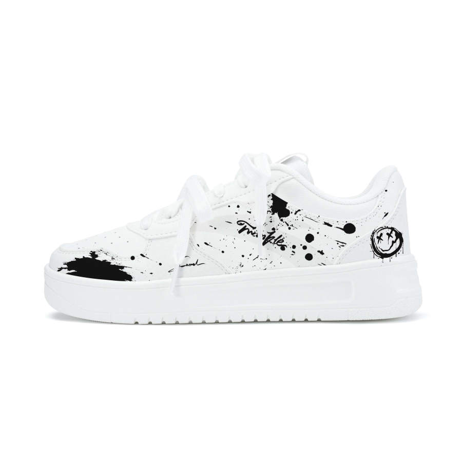 ANTA Easy Skateboard Shoes Men's Low Top White/Black