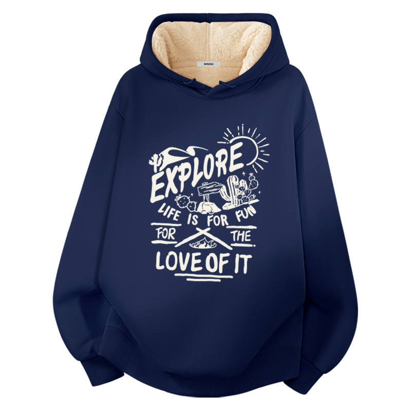 MINISO MINISO Sweatshirts Unisex Hooded Moderate Regular
