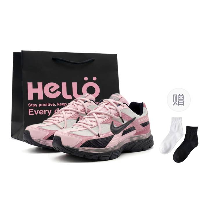 Nike Nike Initiator Running Shoes Unisex Low Top Pink Black White Gray Multicolor