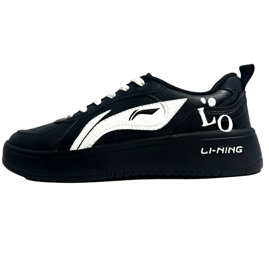 Li-Ning Li Ning Wheat Age Skateboard Shoes Men's Low Top Black/White