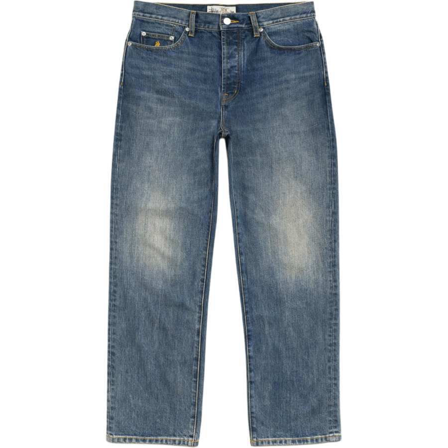 Stussy SS26 Jeans Unisex Blue Moderate Straight Fit Pants