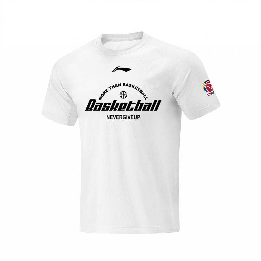 Li-Ning Li Ning CBA Collection T Shirt Unisex White
