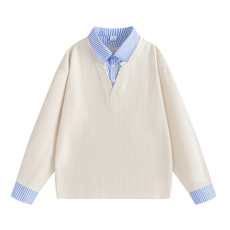 Sugarfunk Sugarfunk Sweatshirts Men's Shirt Collar Moderate Mock Two Piece