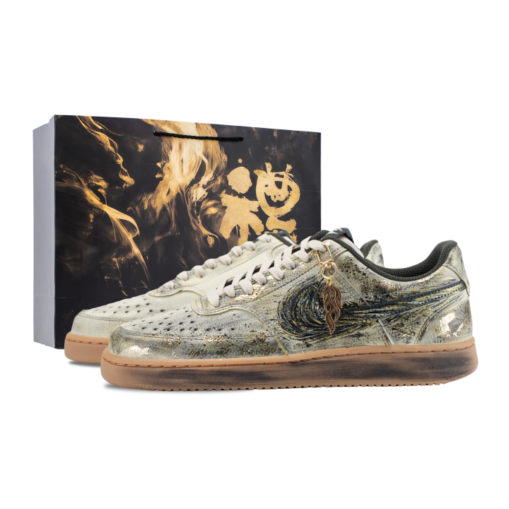 Nike Nike Court Vision Skateboard Shoes Men's Low Top Beige/Gold